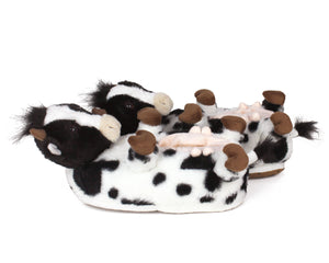 Pair of Cow Slippers side view